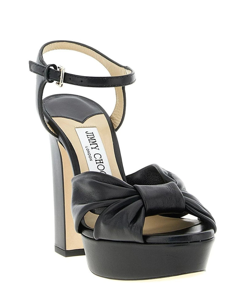 Jimmy Choo Black Stiletto Sandals 