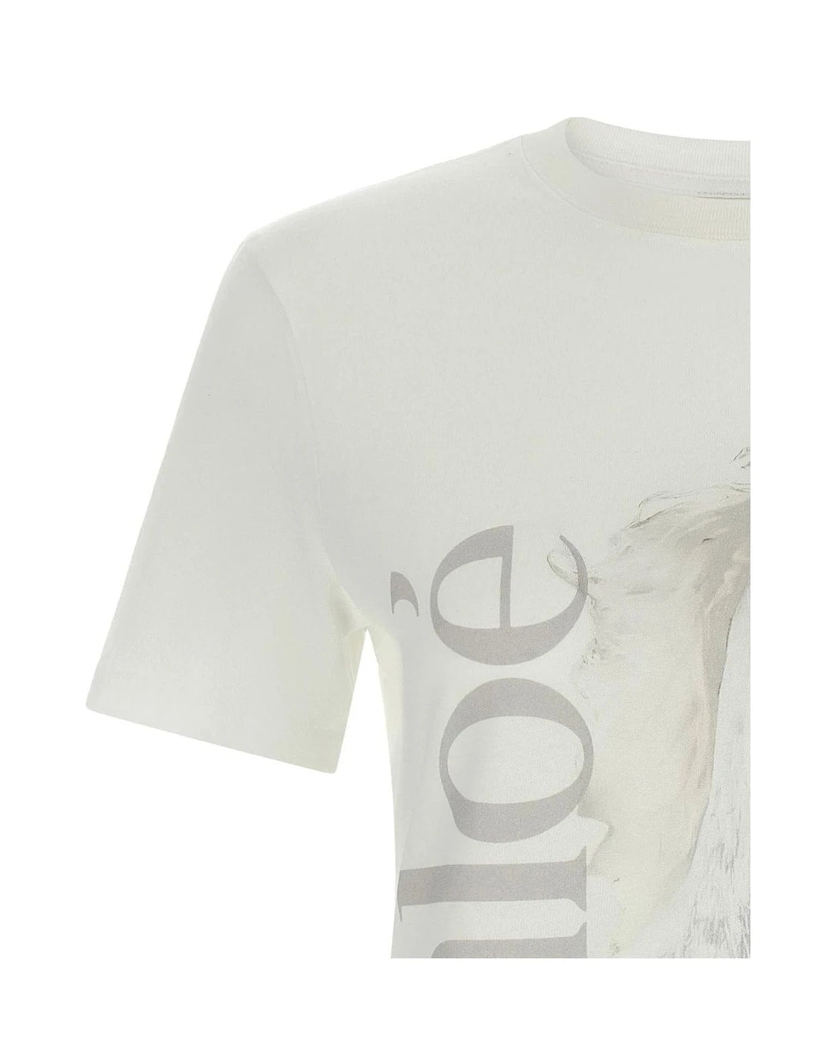 Chloé T-Shirt in white, Cotton — view 3