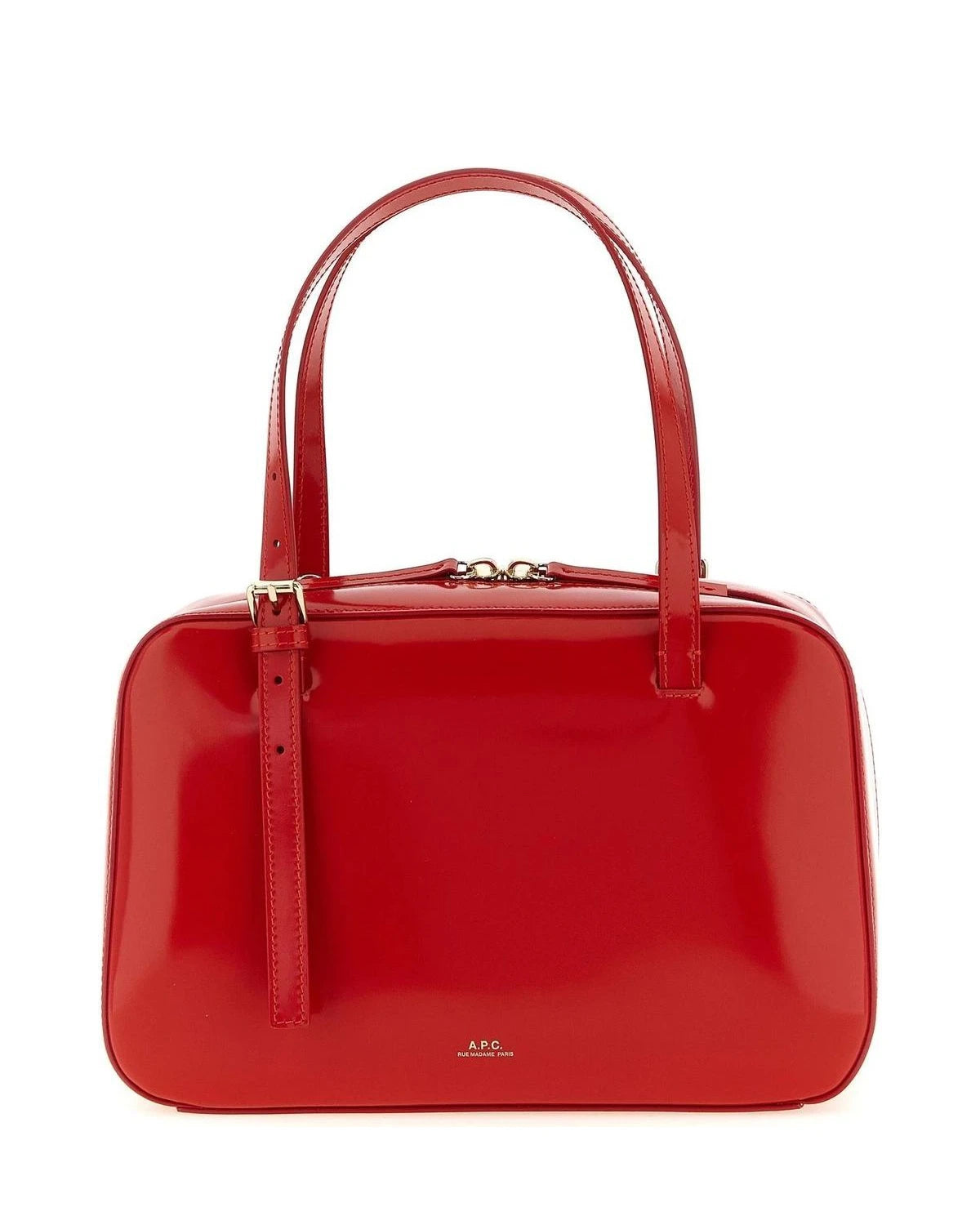 A.P.C. Satchel Bag in red, Cow Leather