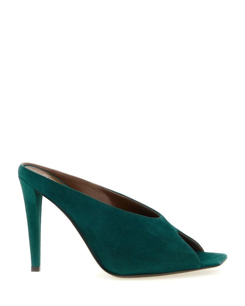 Giuseppe Zanotti Green Stiletto Sandals 