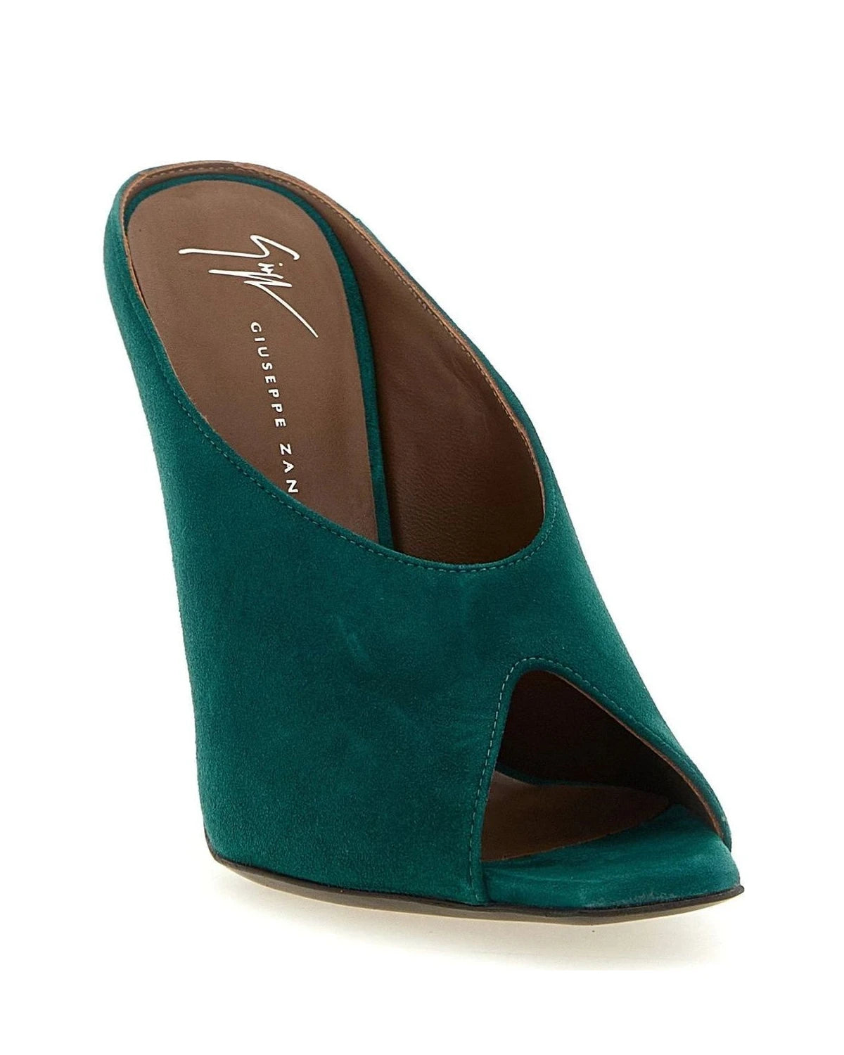 Giuseppe Zanotti Green Stiletto Sandals 