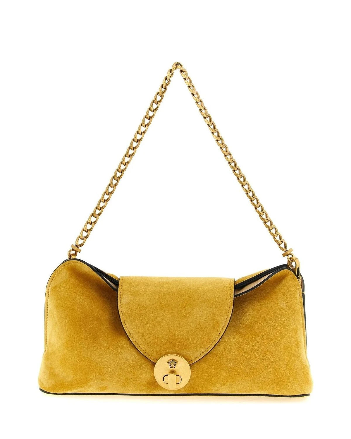 Versace Shoulder Bag in yellow, Calfskin Leather