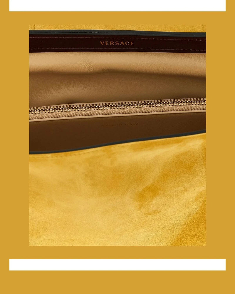 Versace Shoulder Bag in yellow, Calfskin Leather — view 4