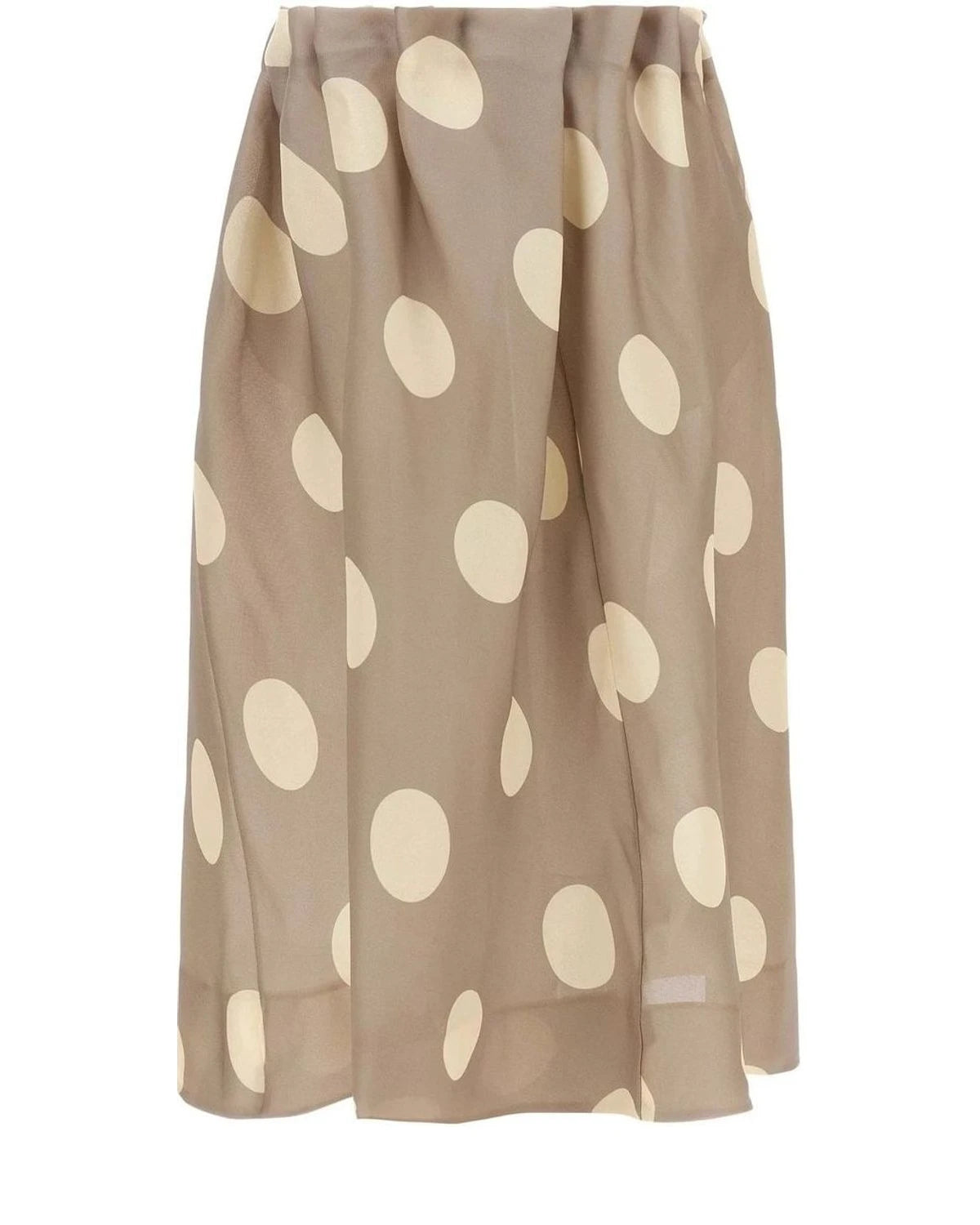 Khaite Skirt in gray, Silk — view 2