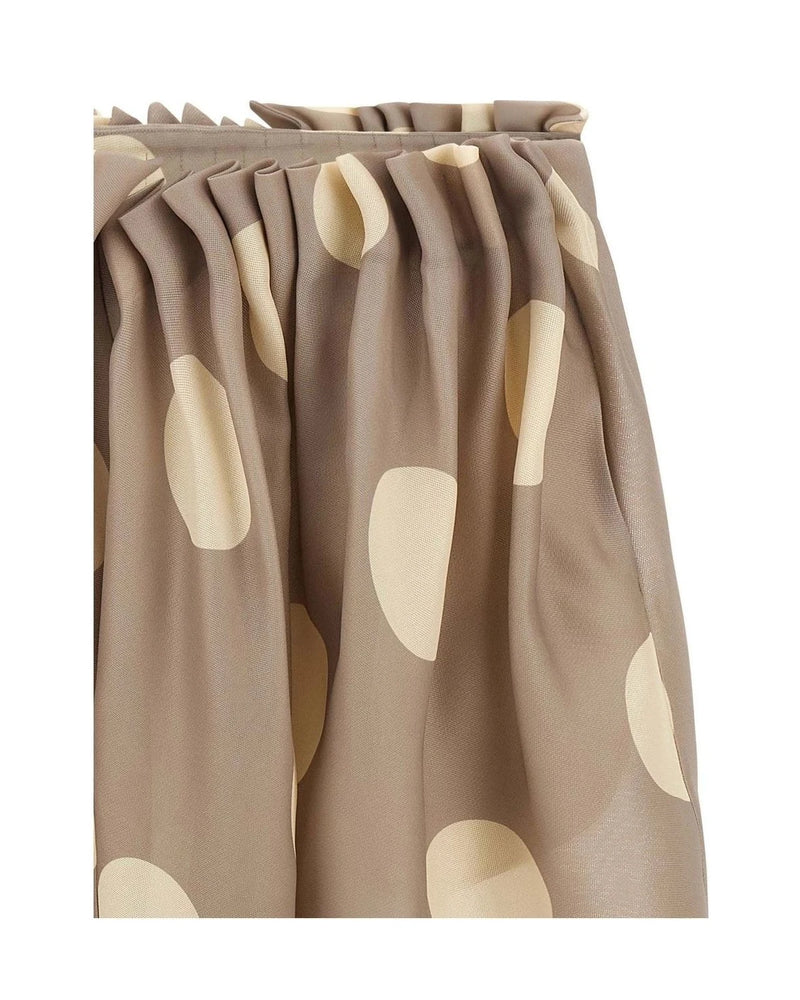 Khaite Skirt in gray, Silk — view 3