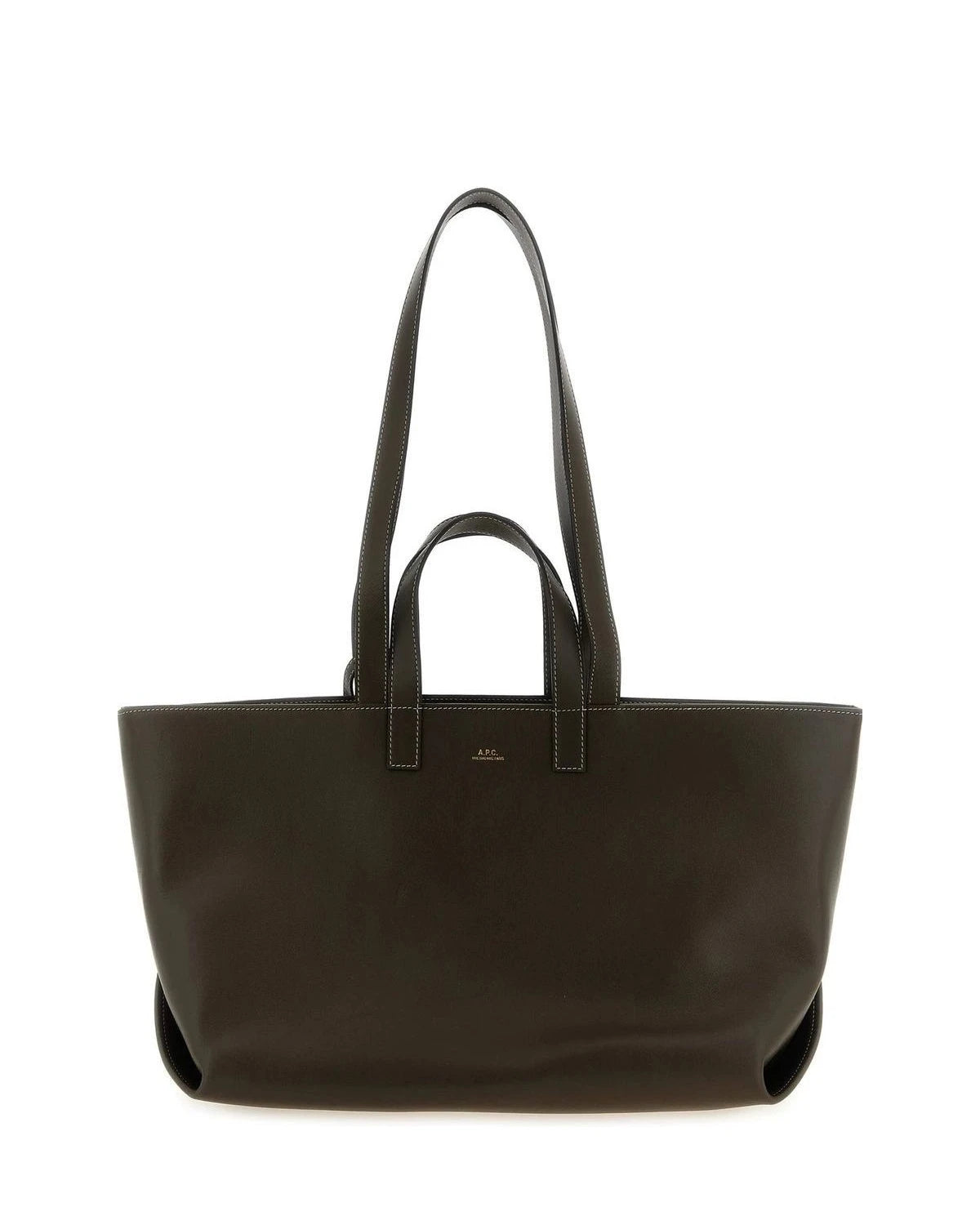 A.P.C. Tote Bag in brown, Cow Leather