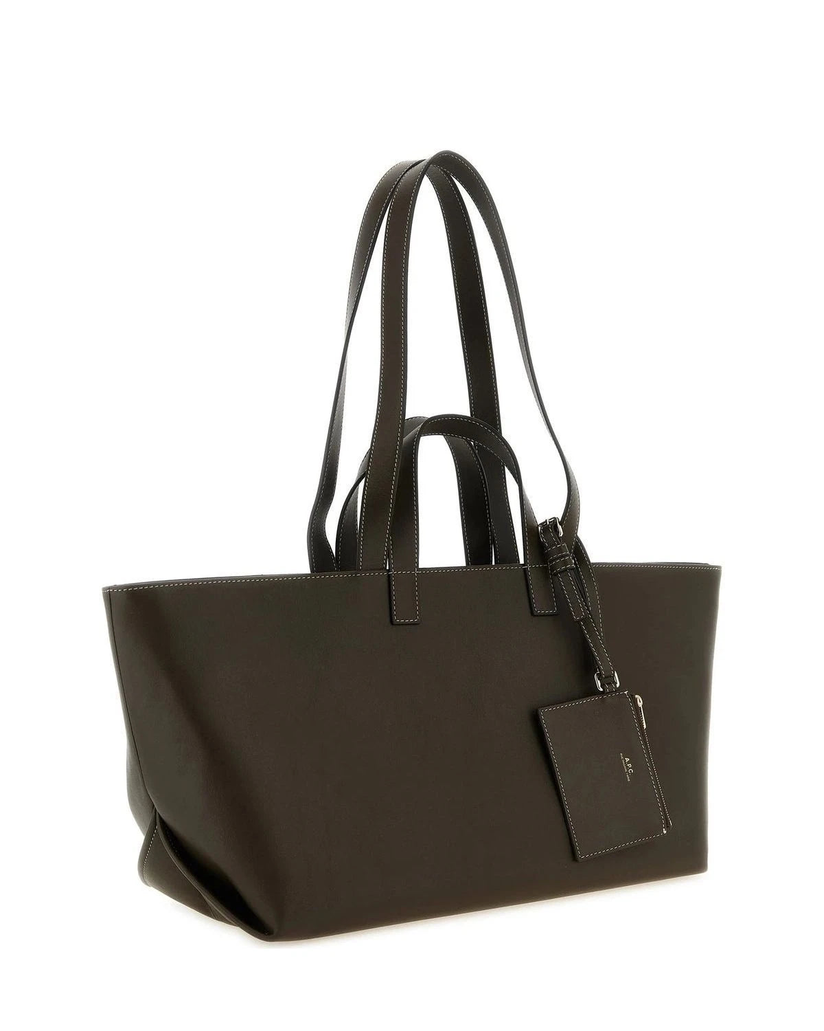 A.P.C. Tote Bag in brown, Cow Leather — view 2