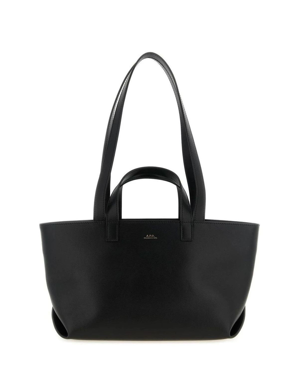 A.P.C. Tote Bag in black, Cow Leather