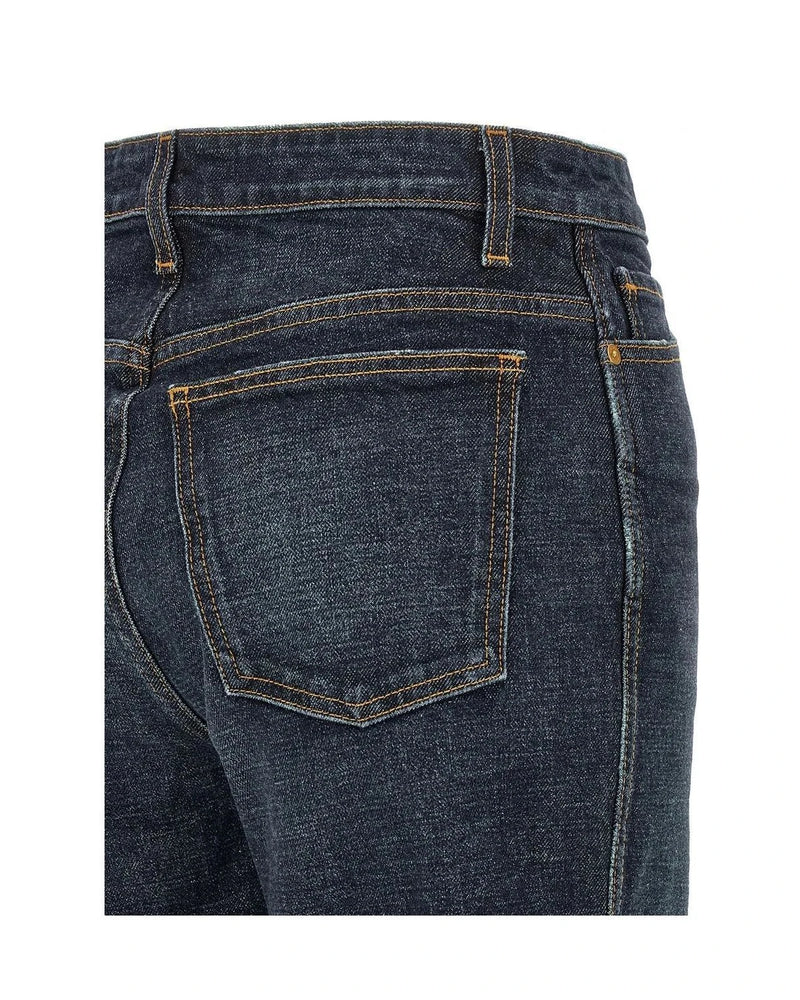 Khaite Jean in blue, Cotton — view 4