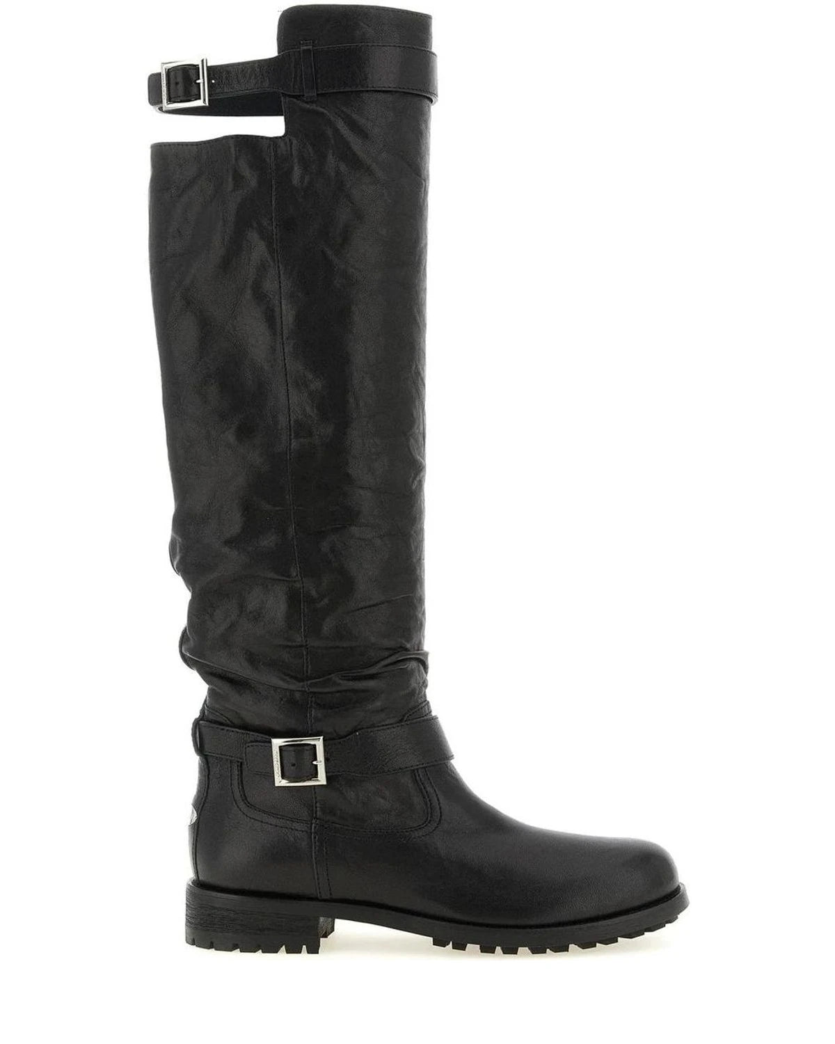 Jimmy Choo Black Knee High Boots 