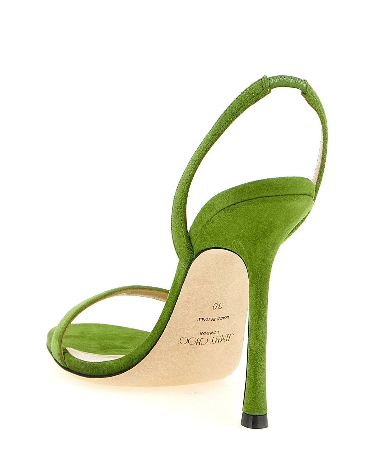 Jimmy Choo Green Stiletto Sandals 