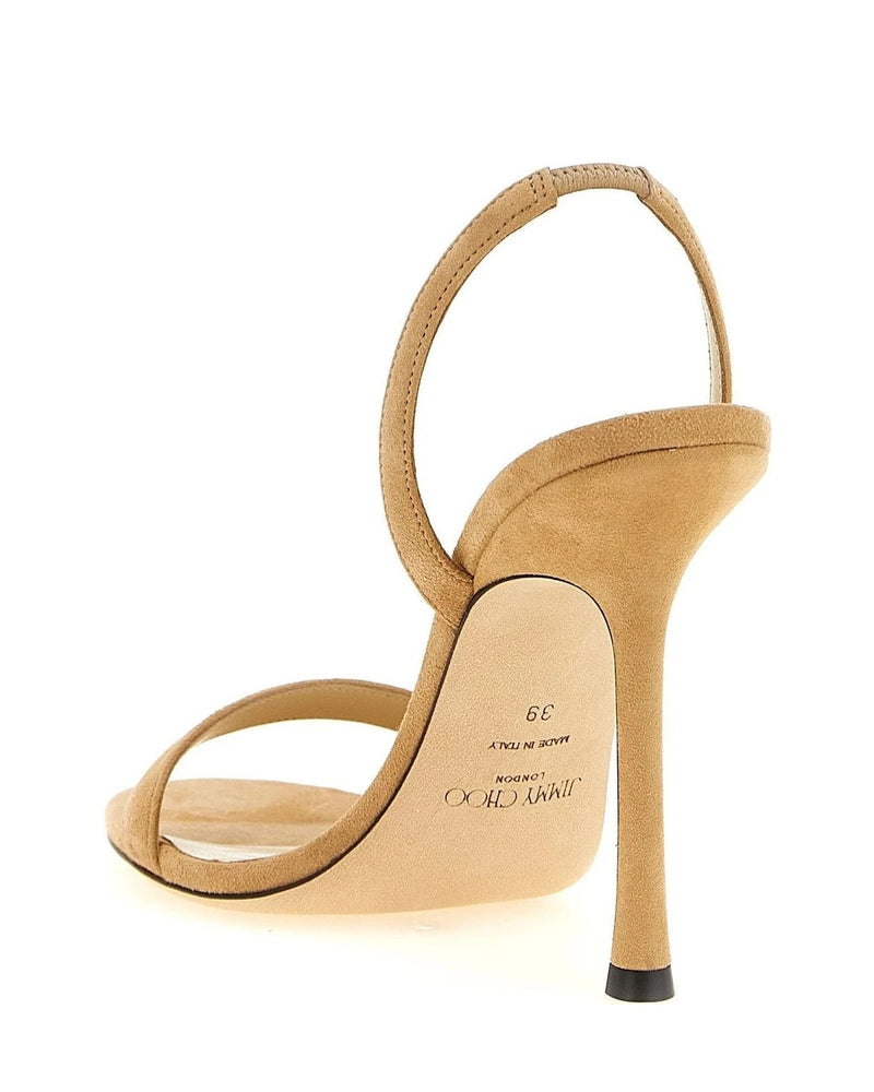 Jimmy Choo Beige Stiletto Sandals 