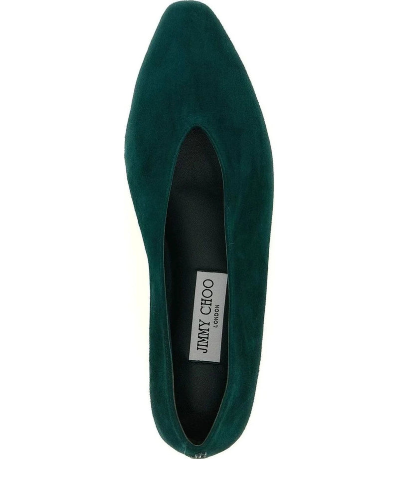 Jimmy Choo Green Ballet Flats 