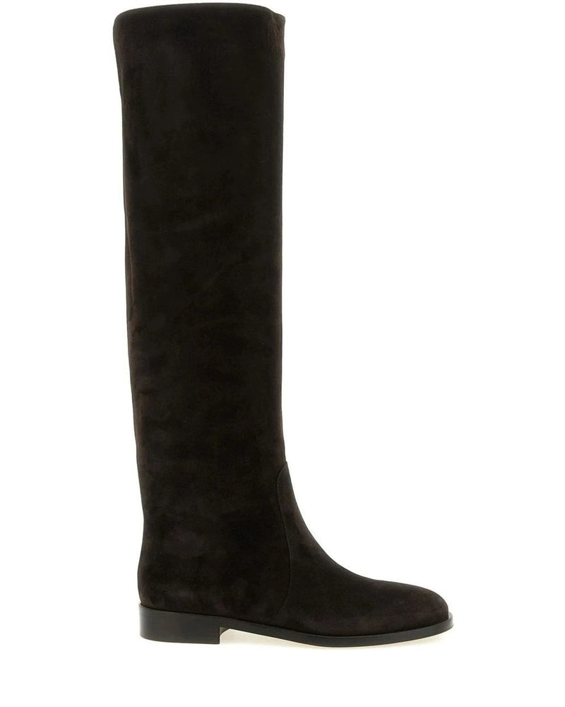 Gianvito Rossi Brown Knee High Boots 