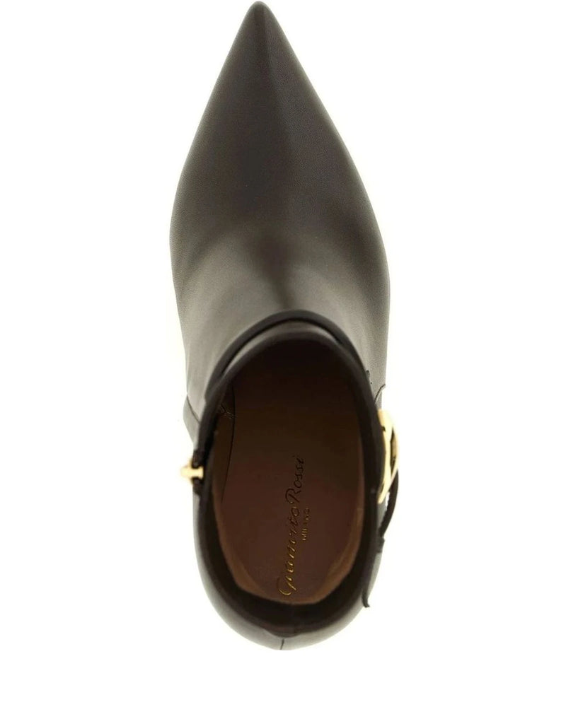 Gianvito Rossi Snake Brown Ankle Boots 