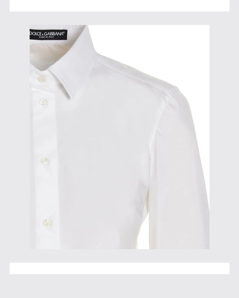 Dolce & Gabbana Dress Shirt in white, Cotton — view 3