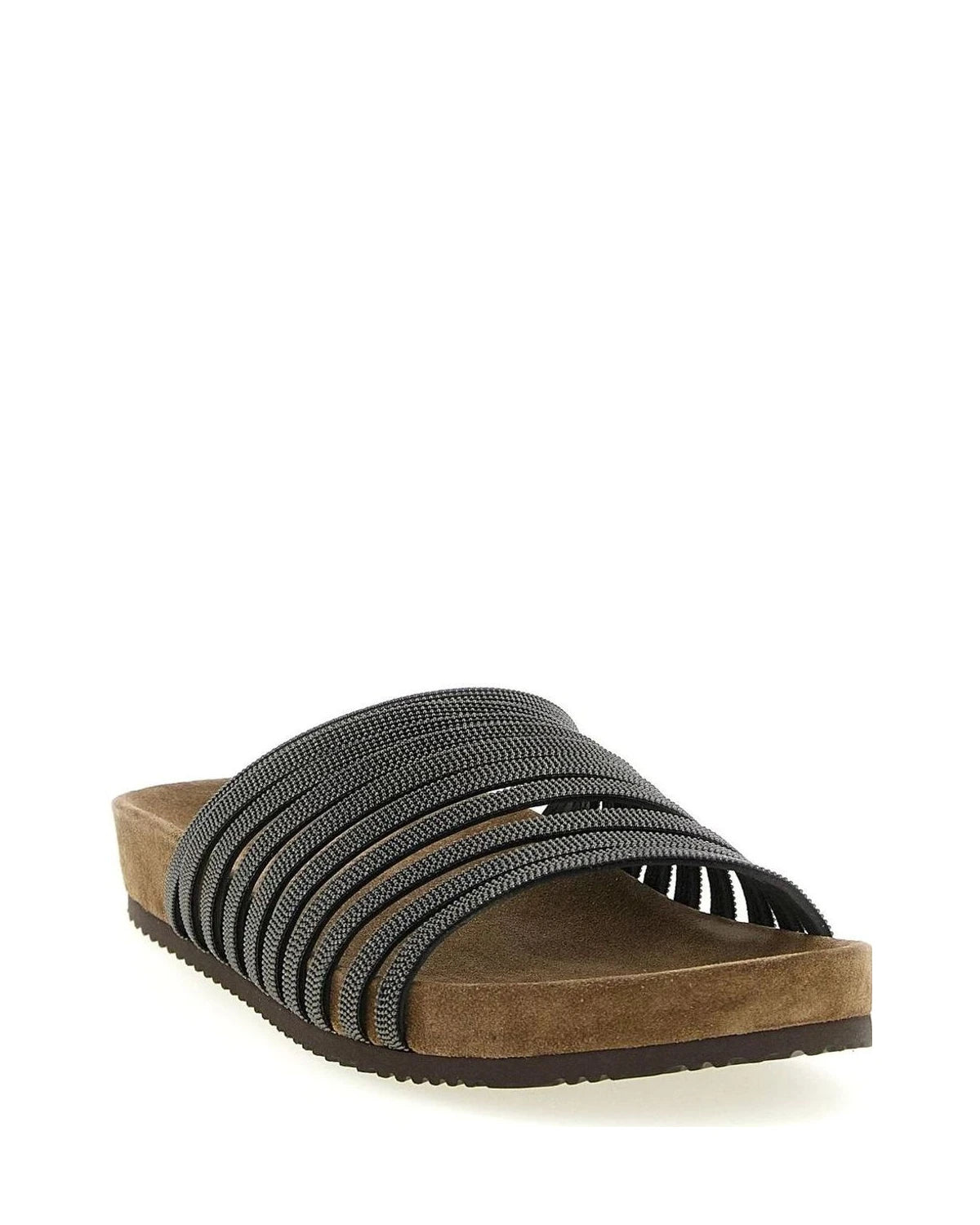 Brunello Cucinelli Black Slides 