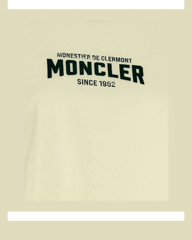 Moncler T-Shirt in beige, Cotton — view 4