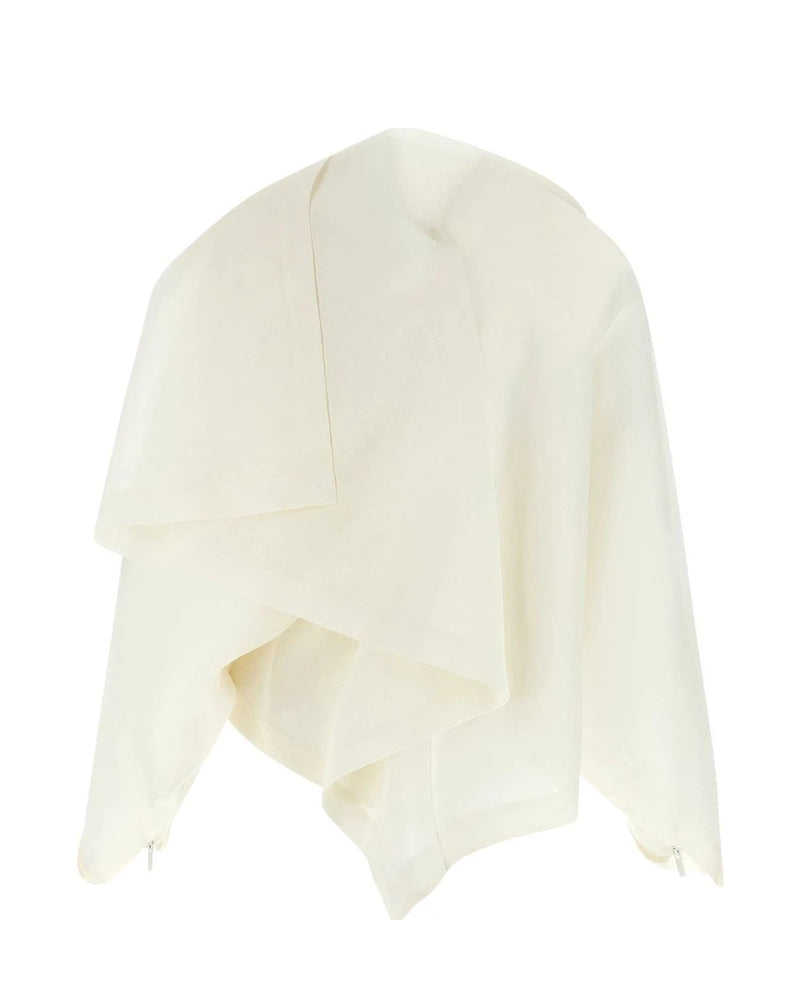 Issey Miyake Bolero Jacket in white — view 2