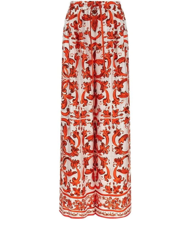 Dolce & Gabbana Palazzo Pant in orange, Silk