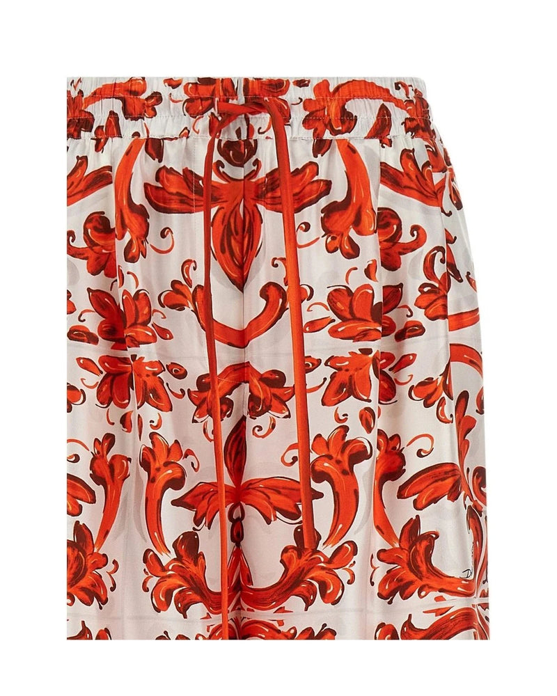 Dolce & Gabbana Palazzo Pant in orange, Silk — view 4