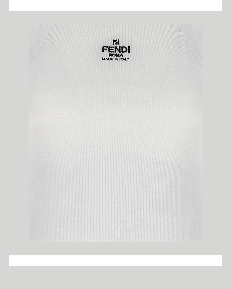 Fendi T-Shirt in white, Cotton — view 4
