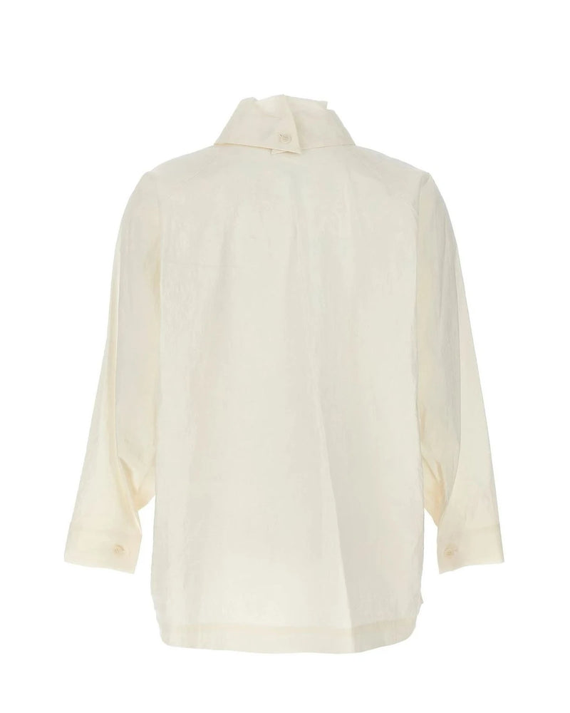 Issey Miyake Dress Shirt in white, Other Fibers — view 2