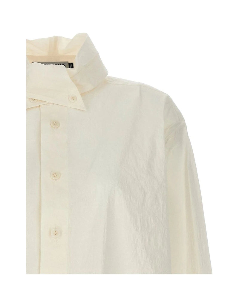 Issey Miyake Dress Shirt in white, Other Fibers — view 3