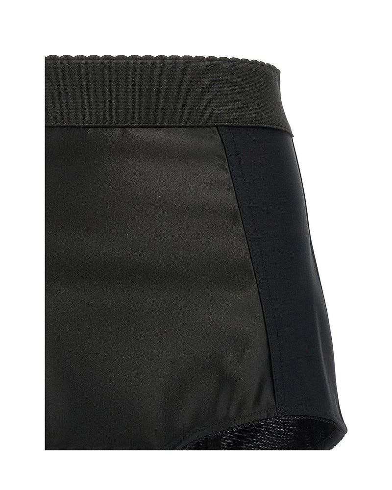 Dolce & Gabbana Legging Short in black, Polyamide — view 3