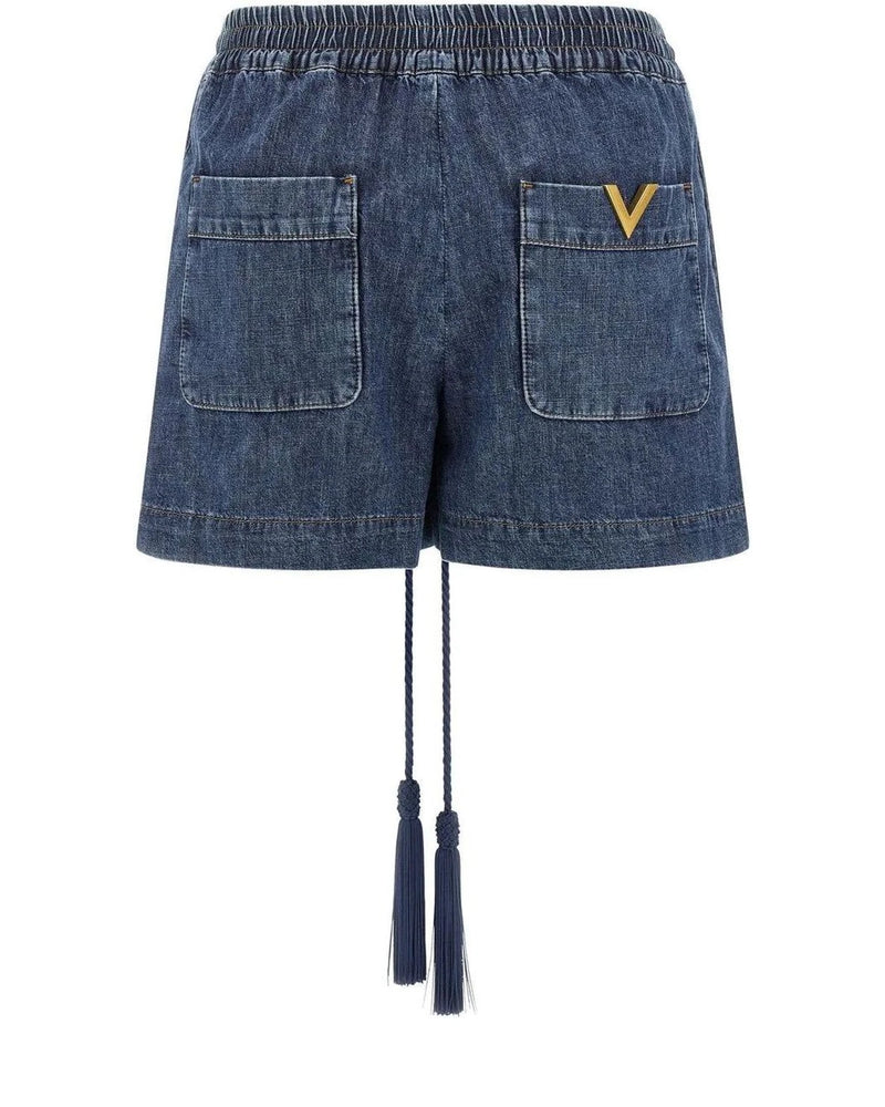Valentino Garavani Denim Short in blue, Cotton — view 2