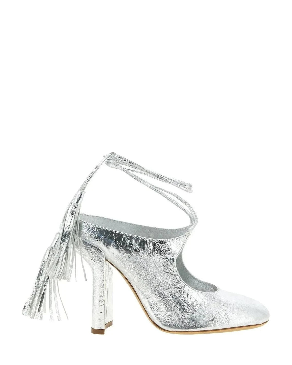Dries Van Noten Silver Pumps 