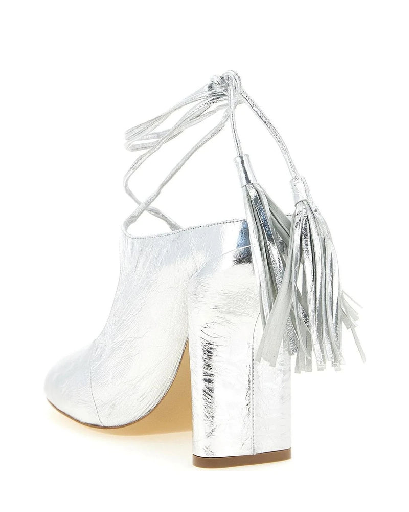 Dries Van Noten Silver Pumps 