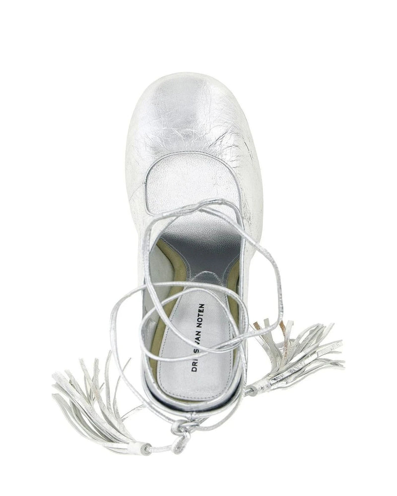 Dries Van Noten Silver Pumps 