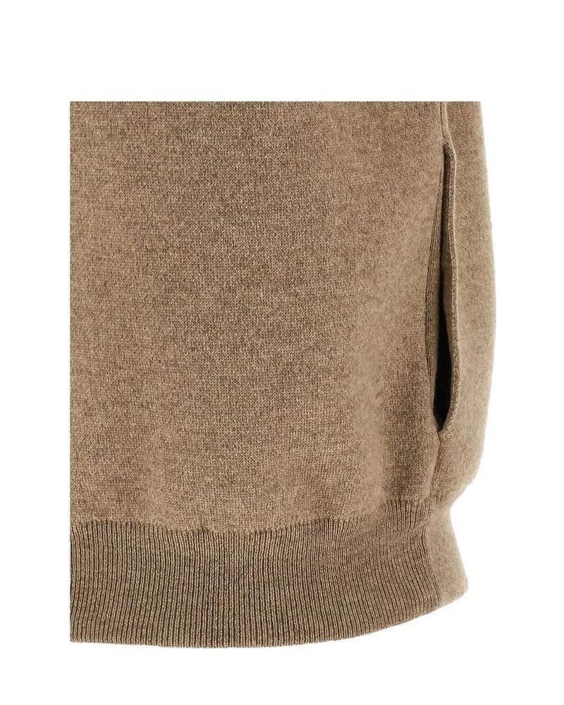 Brunello Cucinelli Vest in beige, Cashmere — view 4