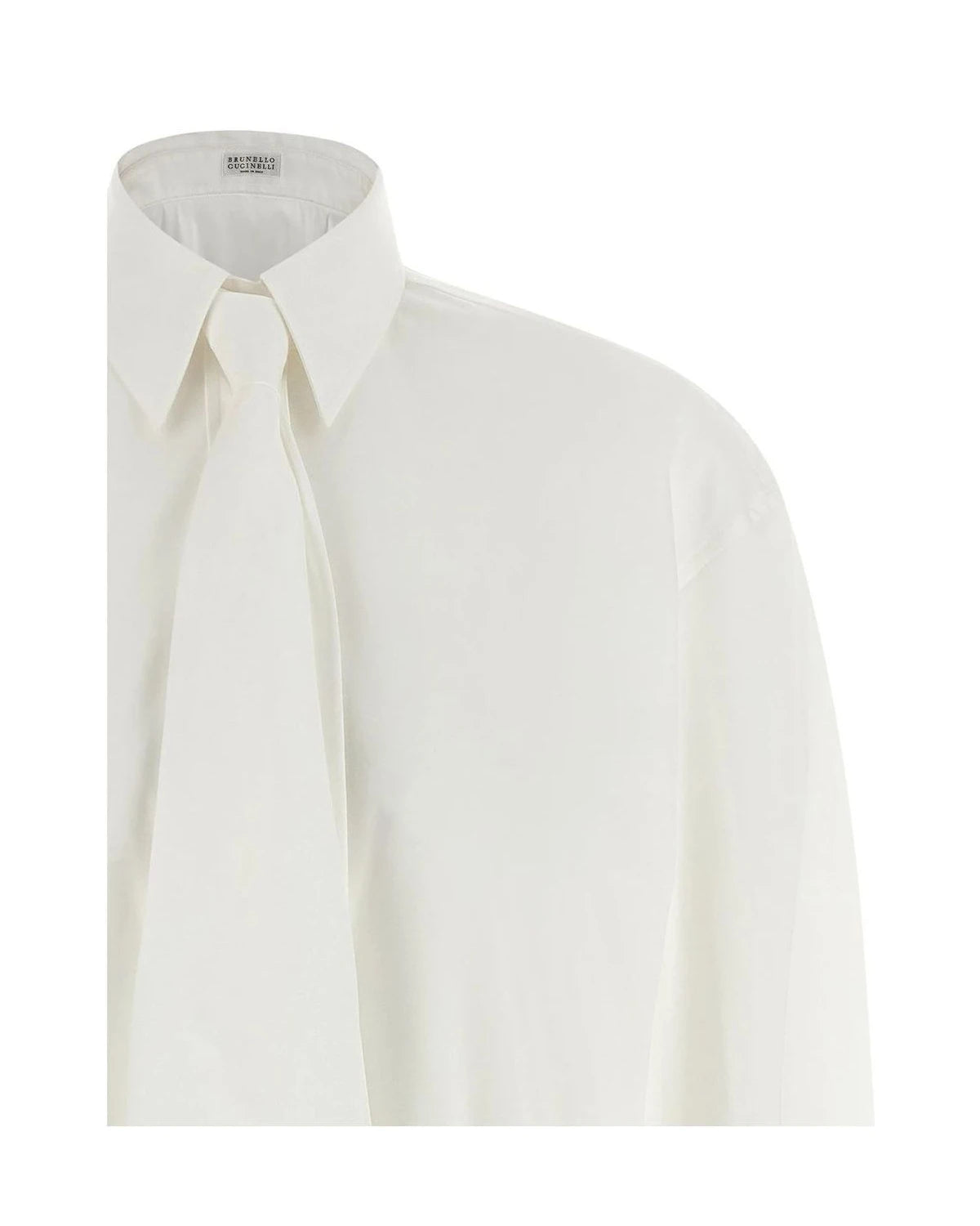 Brunello Cucinelli Dress Shirt in white, Cotton — view 3