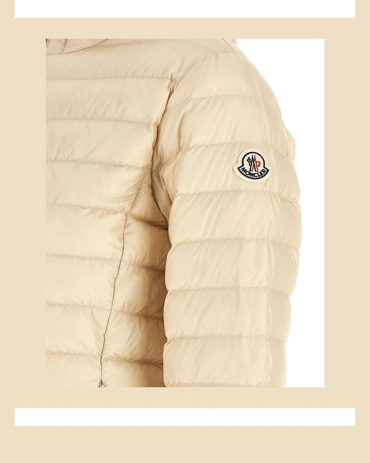 Moncler Puffer Jacket in beige, Polyamide — view 4