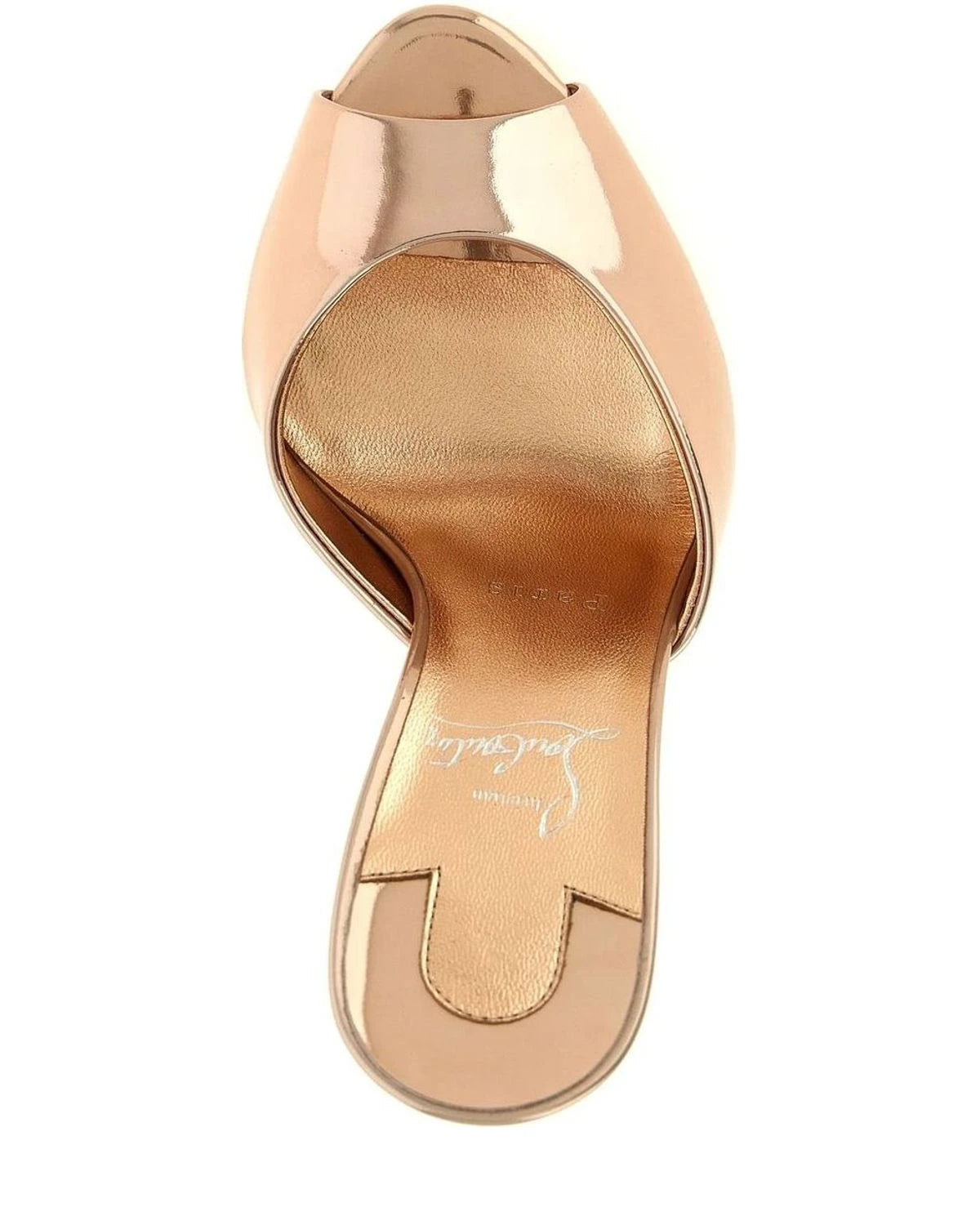 Christian Louboutin Gold Stiletto Sandals 