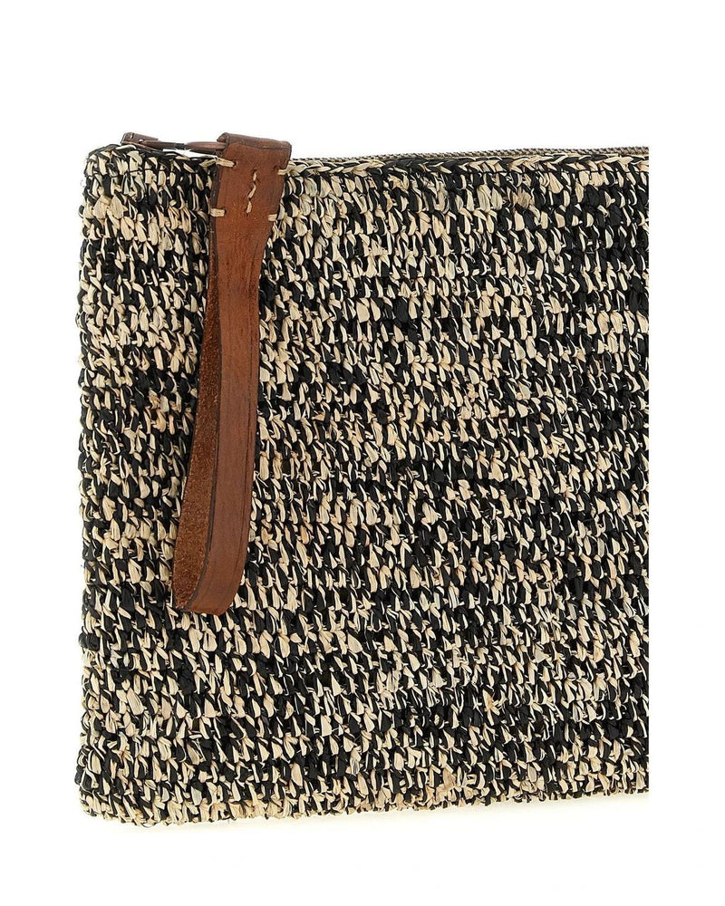 Ibeliv Clutch Bag in multicolor, Raffia — view 3