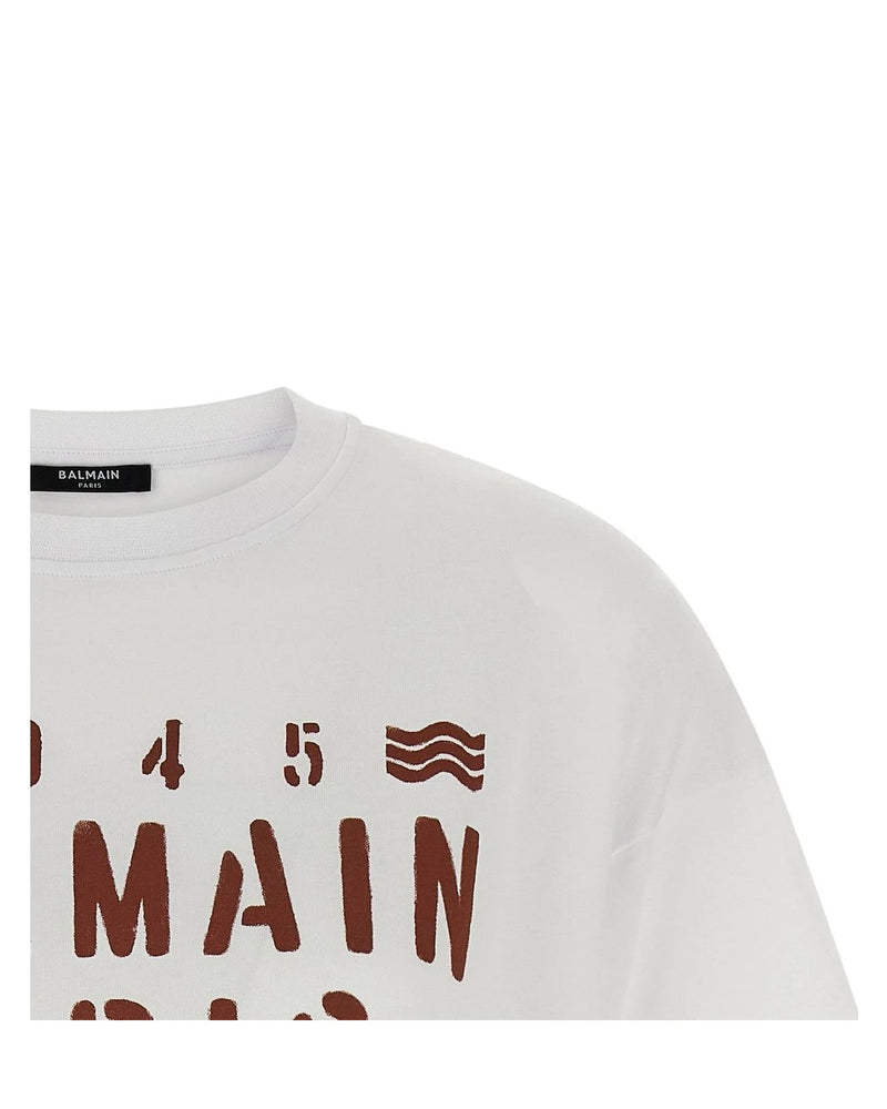 Balmain White T-Shirt 
