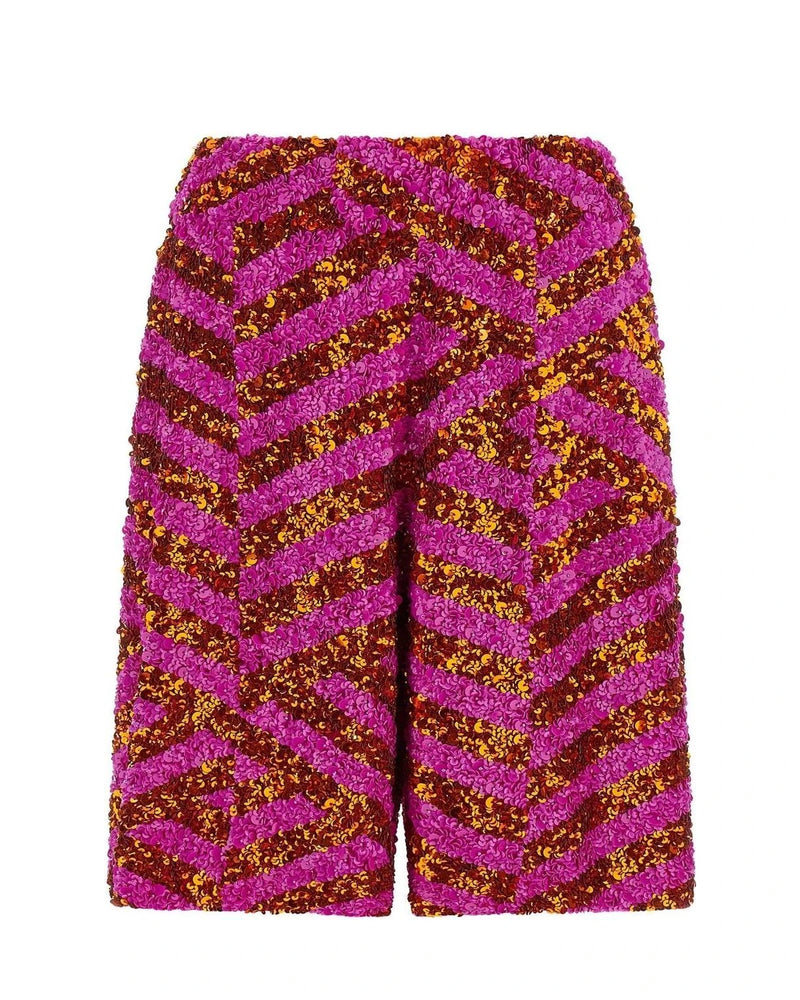 Dries Van Noten Bermuda in multicolor, Viscose