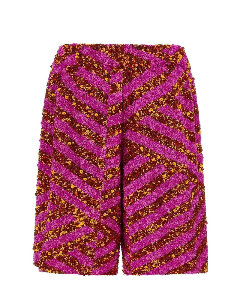 Dries Van Noten Bermuda in multicolor, Viscose — view 2