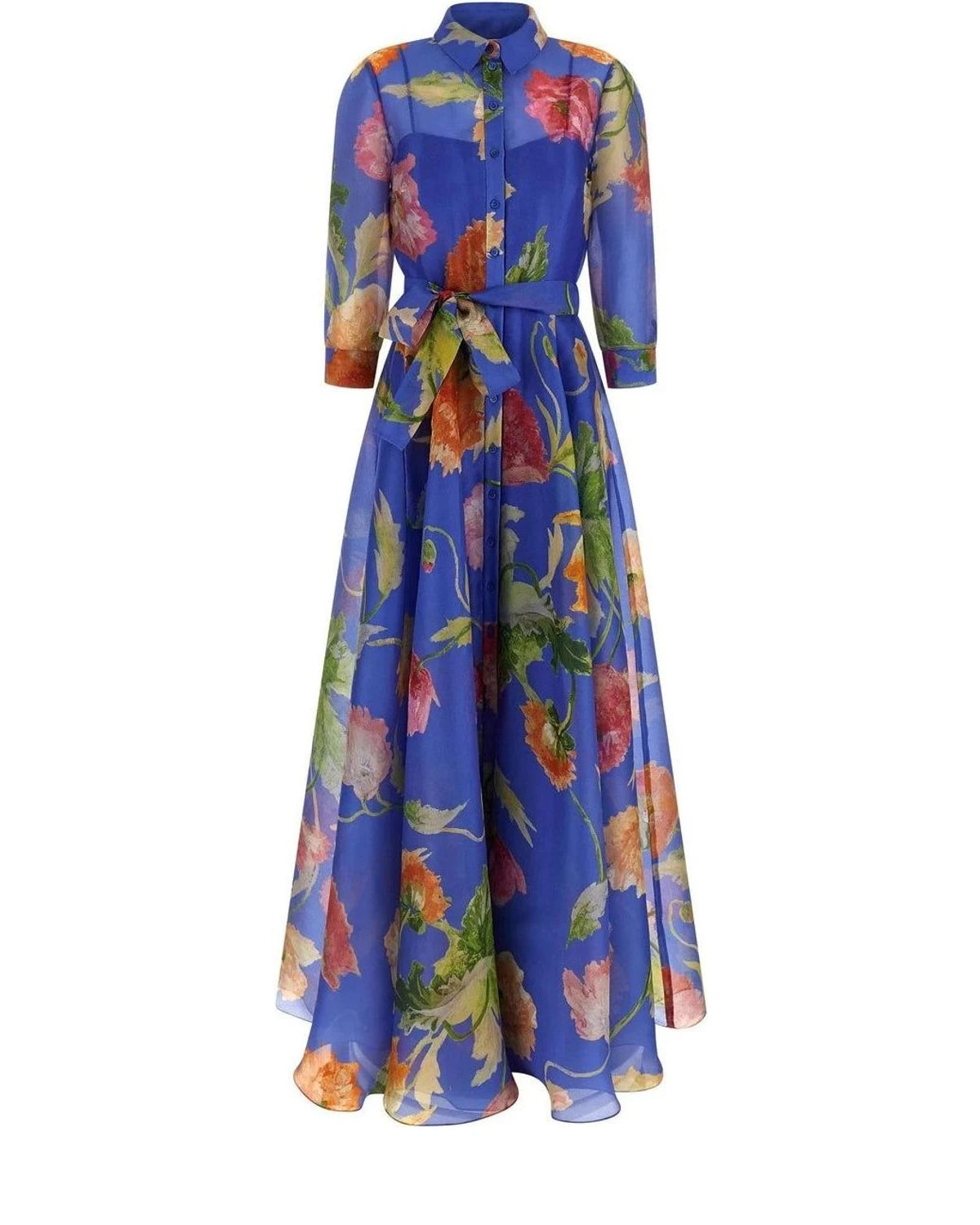Carolina Herrera Dresse in blue, Silk