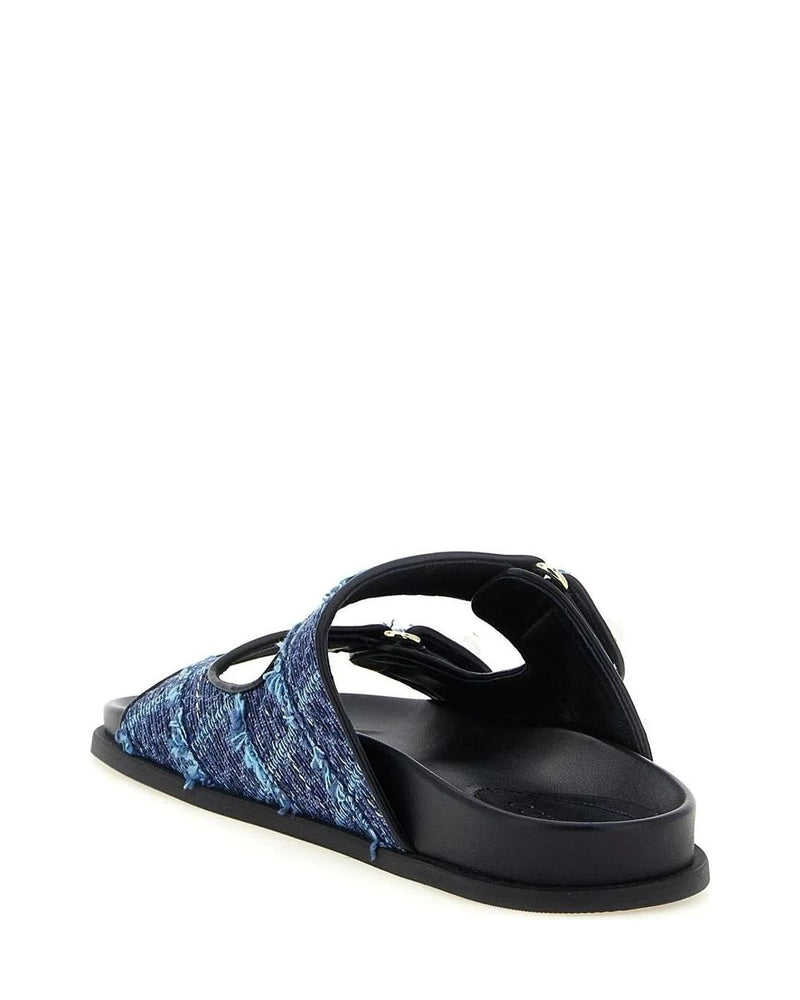 Jimmy Choo Blue Slides 
