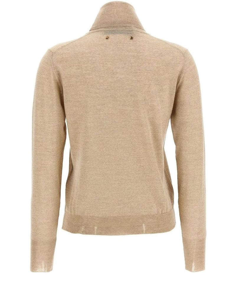Golden Goose Sweater in beige, Virgin Wool — view 2