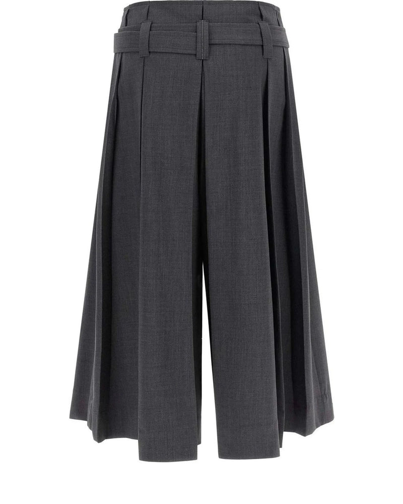 Brunello Cucinelli Short Trouser in gray, Virgin Wool — view 2