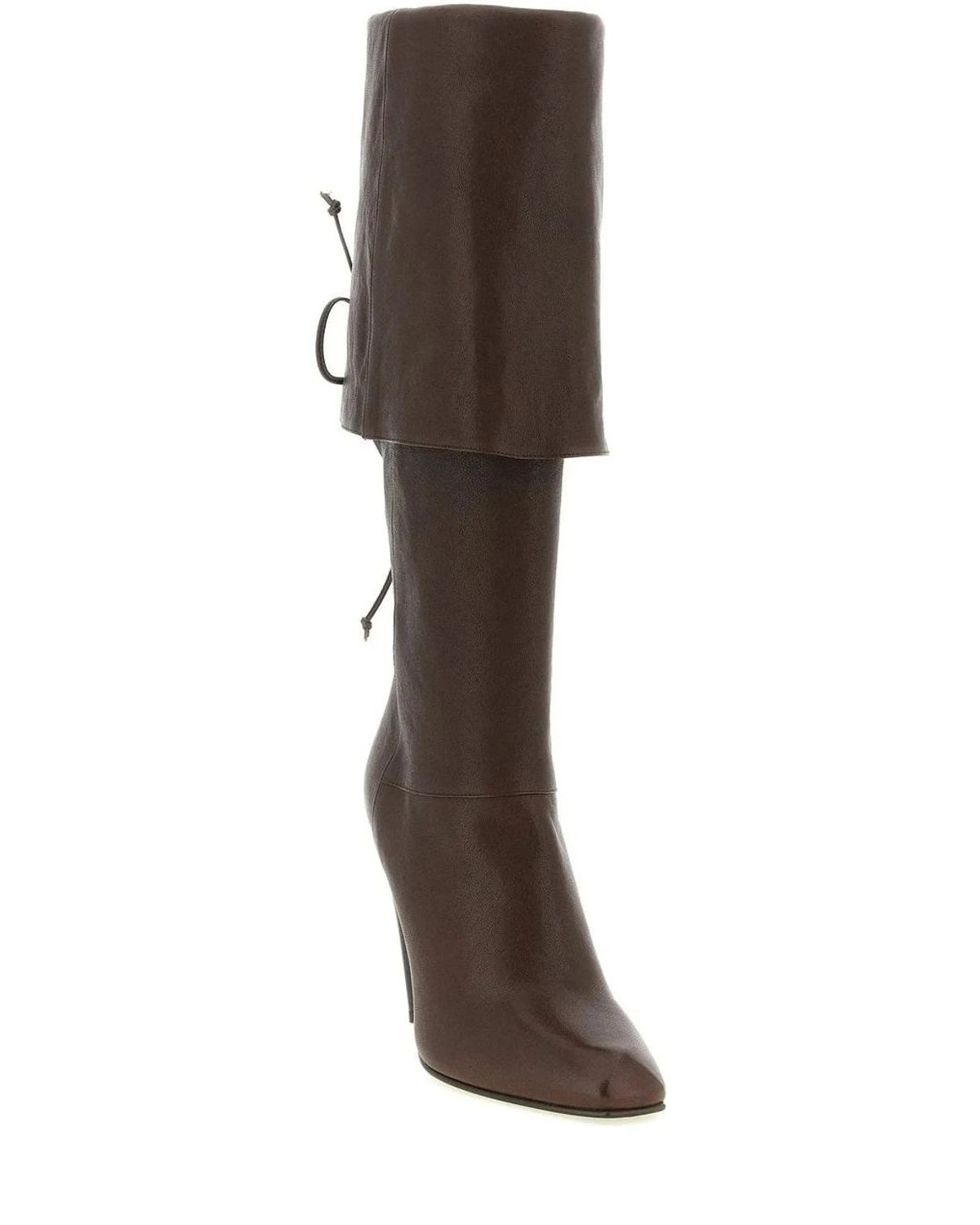 Alexander McQueen Brown Knee High Boots 