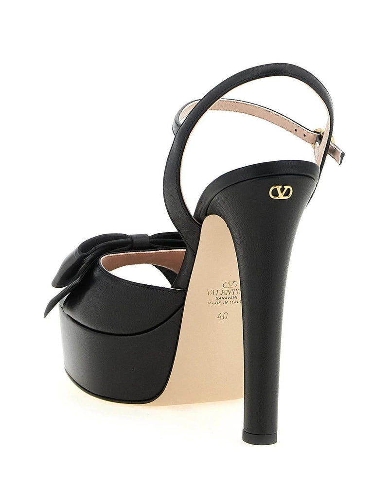Valentino Garavani Black Stiletto Sandals 
