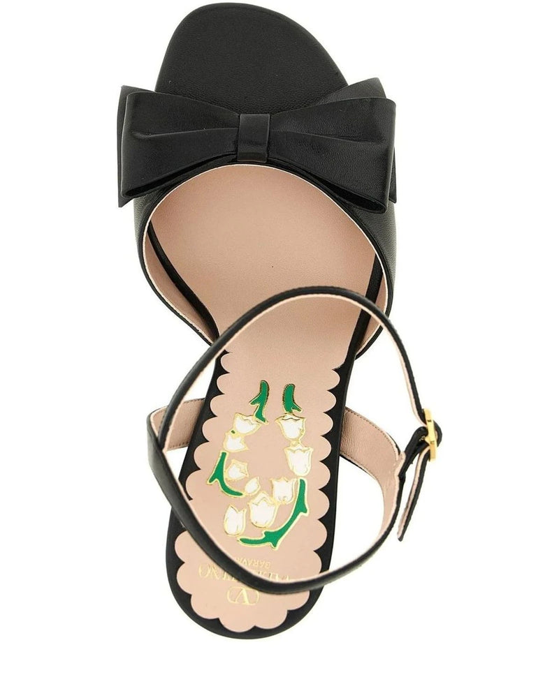 Valentino Garavani Black Stiletto Sandals 
