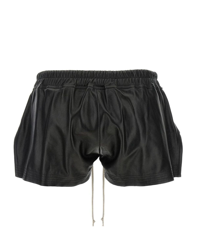 Rick Owens Bermuda in black, Lamb Leather — view 2