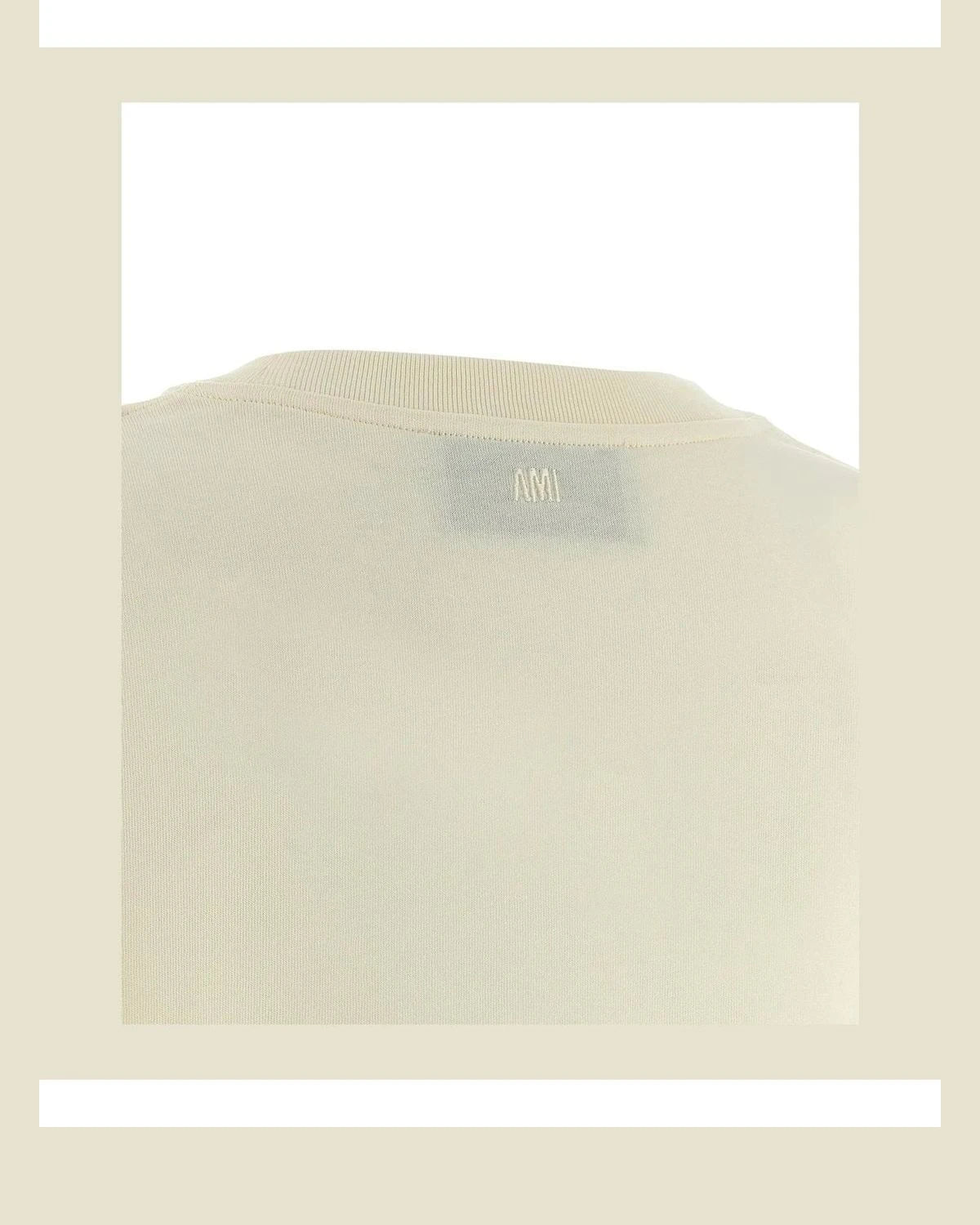 Ami Paris T-Shirt in beige, Cotton — view 4